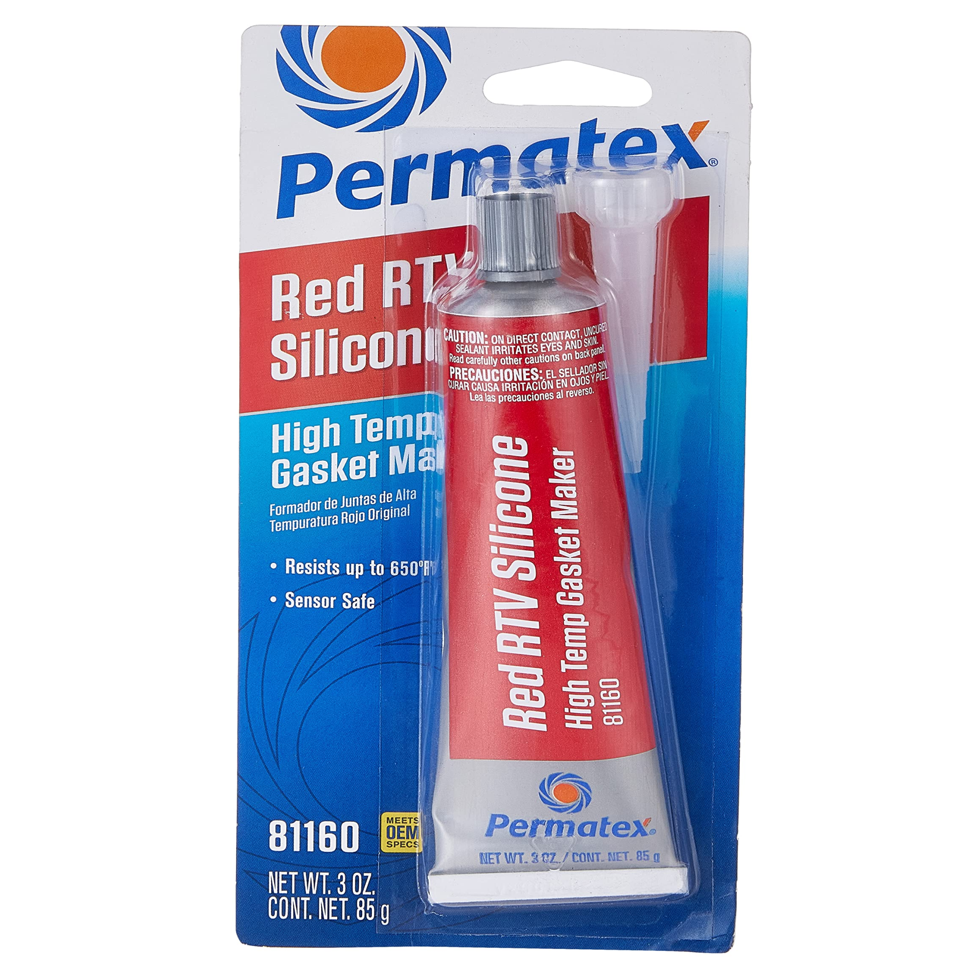 Permatex High Temperature RTV Silicone Gasket Maker Red 85g